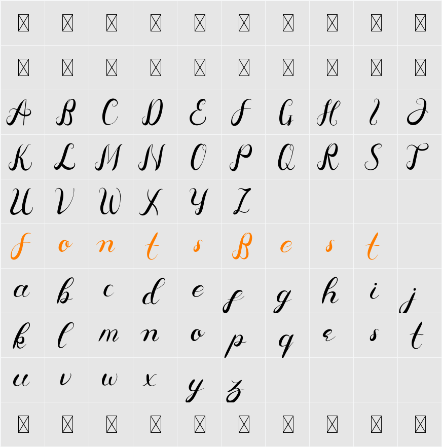 Aldira Demo Character Map