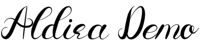 Aldira Demo Font Image
