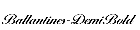 Ballantines-DemiBold Font Image
