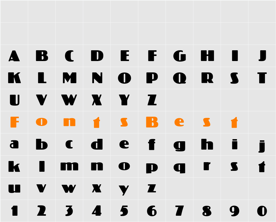 CgKoloss Character Map