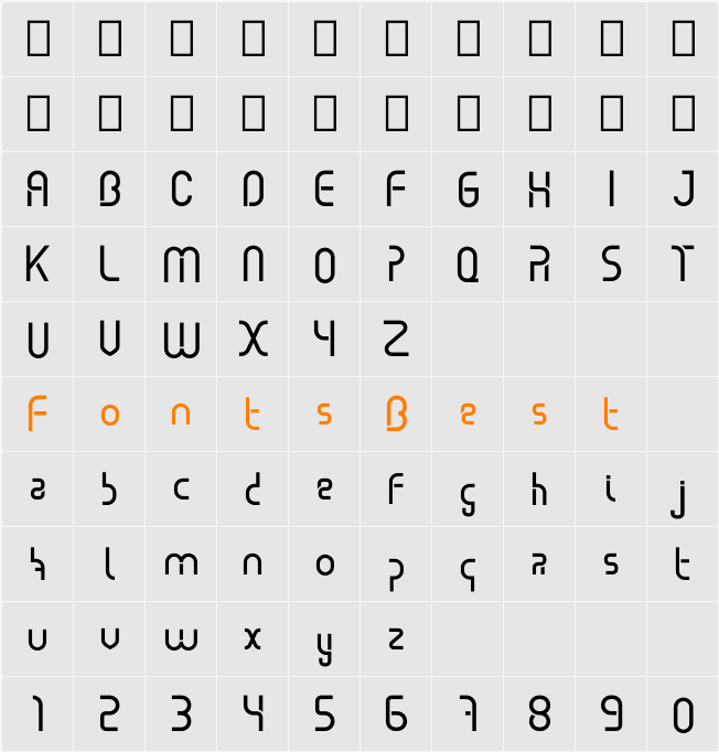 Bebel Character Map