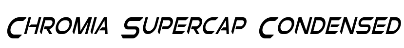 Chromia Supercap Condensed Font Image