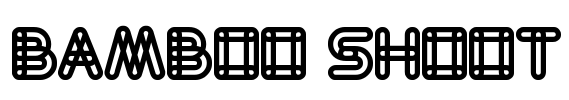 Bamboo shoot Font Image