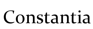 Constantia Font Image