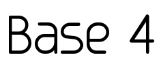 Base 4 Font Image