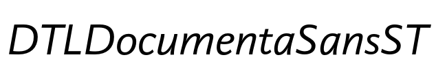 DTLDocumentaSansST Font Image