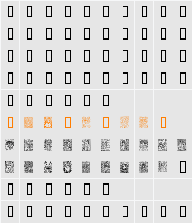 Cats Character Map