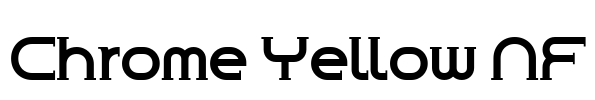 Chrome Yellow NF Font Image
