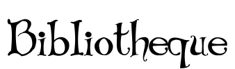 Bibliotheque Font Image