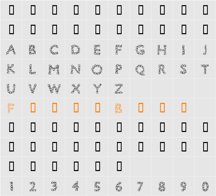 Bingo Star Character Map