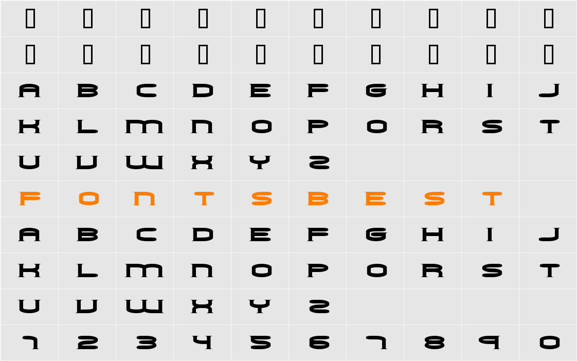 Choker Character Map