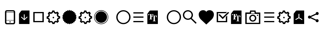 Aquawax Pro Pictograms Font Image