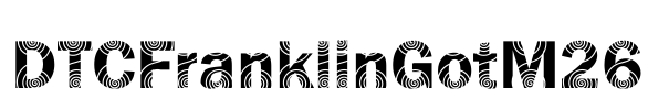 DTCFranklinGotM26 Font Image