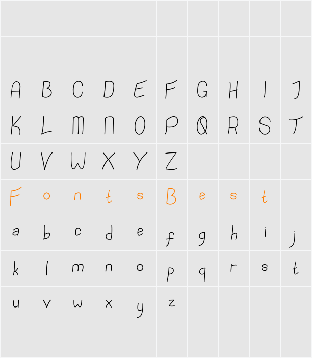 Bollolo Character Map