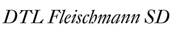 DTL Fleischmann SD Font Image