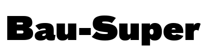 Bau-Super Font Image