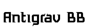 Antigrav BB Font Image