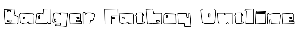 Badger Fatboy Outline