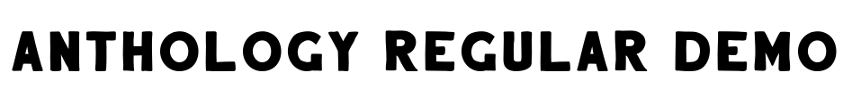 Anthology Regular DEMO Font Image