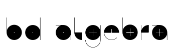 BD Algebra Font Image