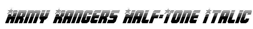 Army Rangers Half-Tone Italic