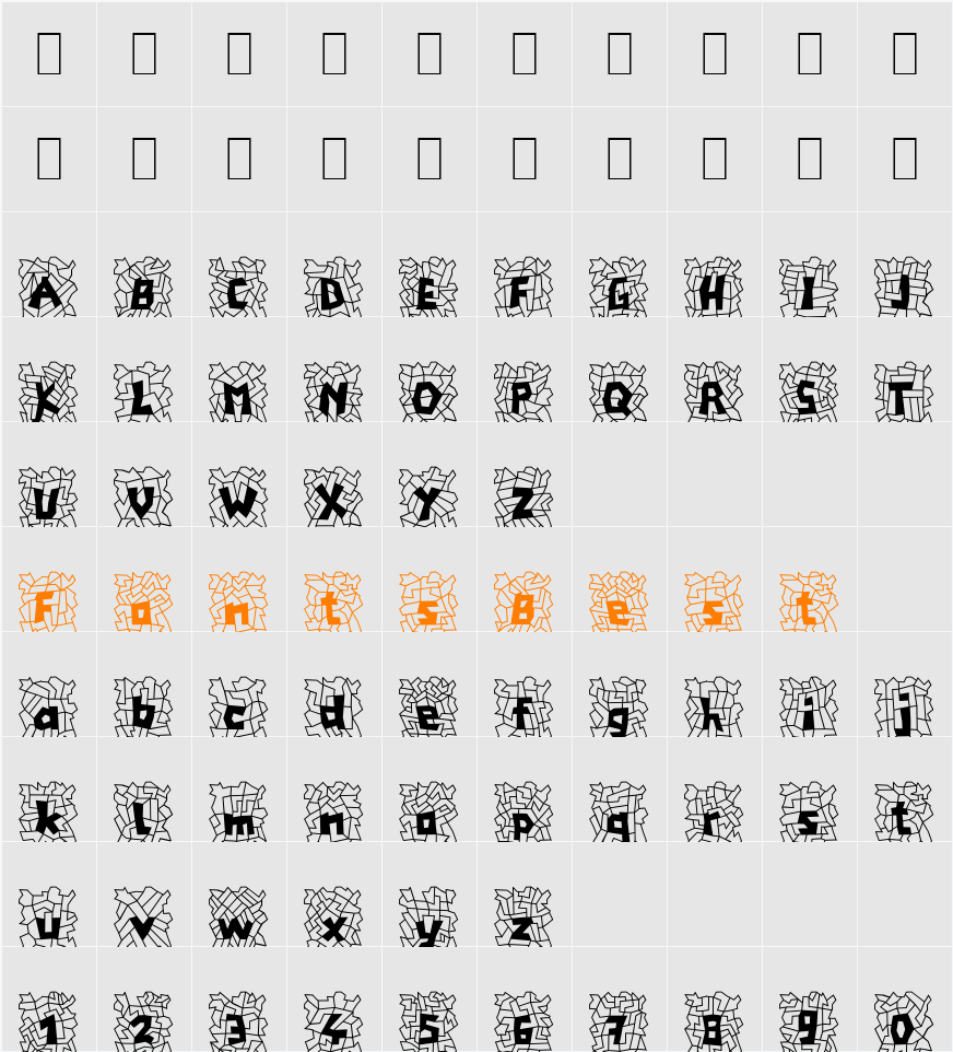 Chaos2 Becker Character Map