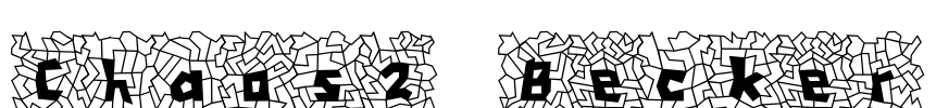 Chaos2 Becker Font Image