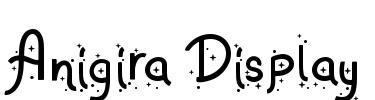 Anigira Display Font Image