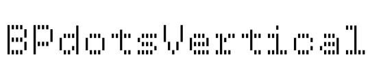 BPdotsVertical Font Image