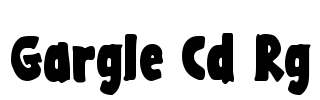 Gargle Cd Rg Font Image