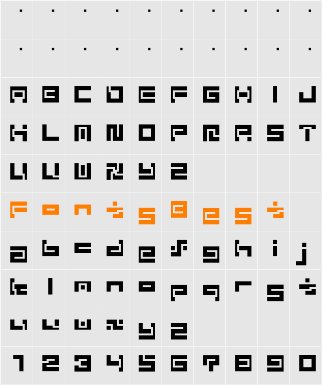 D3 Superimposism Inline Character Map