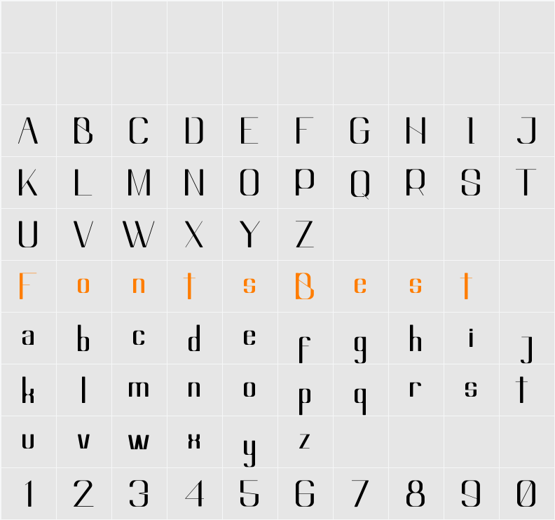 Achone Character Map