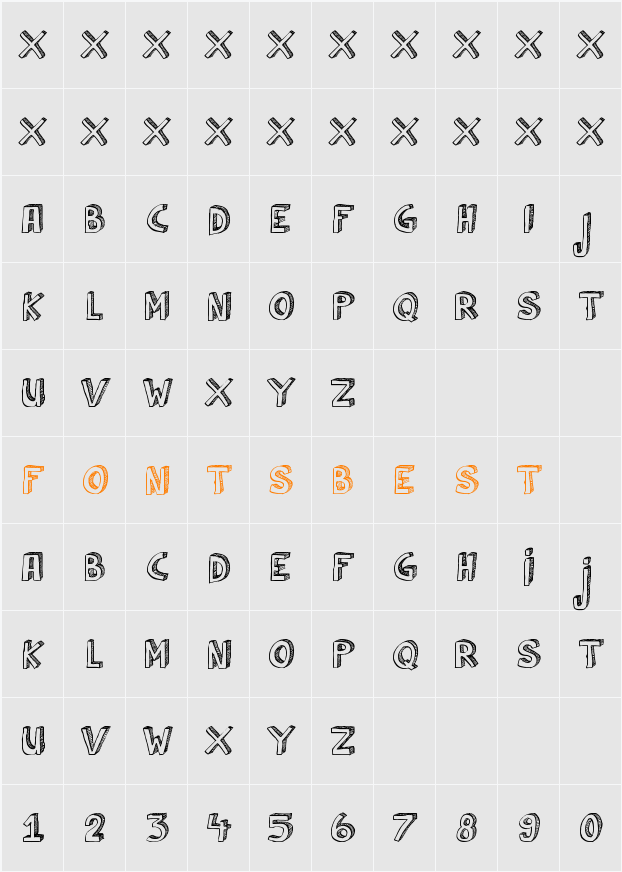 DK Cul De Sac Character Map