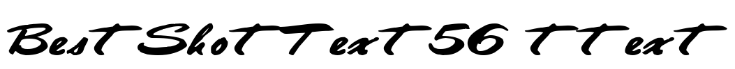 BestShotText56 ttext Font Image
