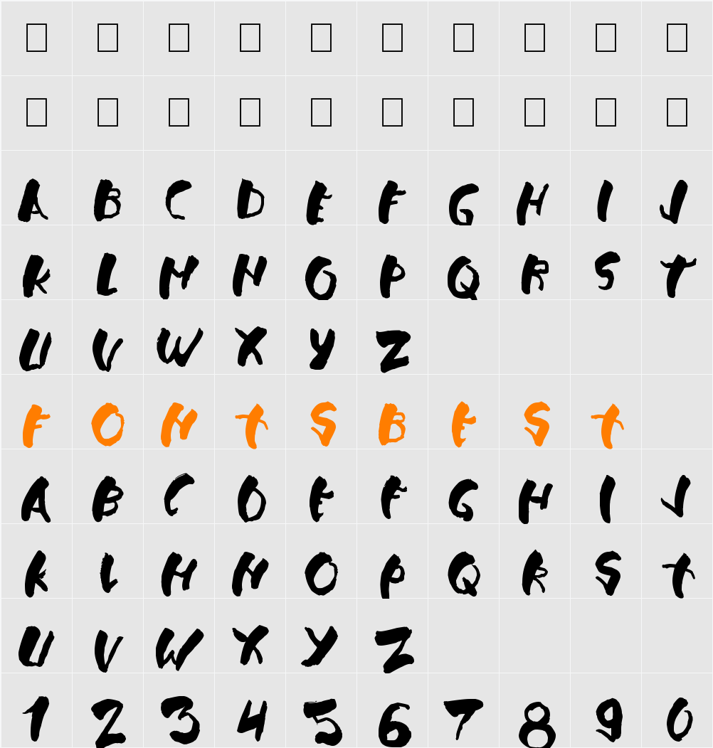 Falsthan Character Map