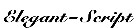 Elegant-Script Font Image