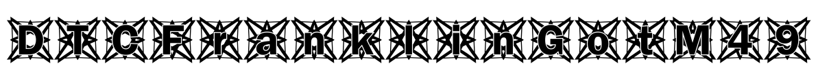 DTCFranklinGotM49 Font Image
