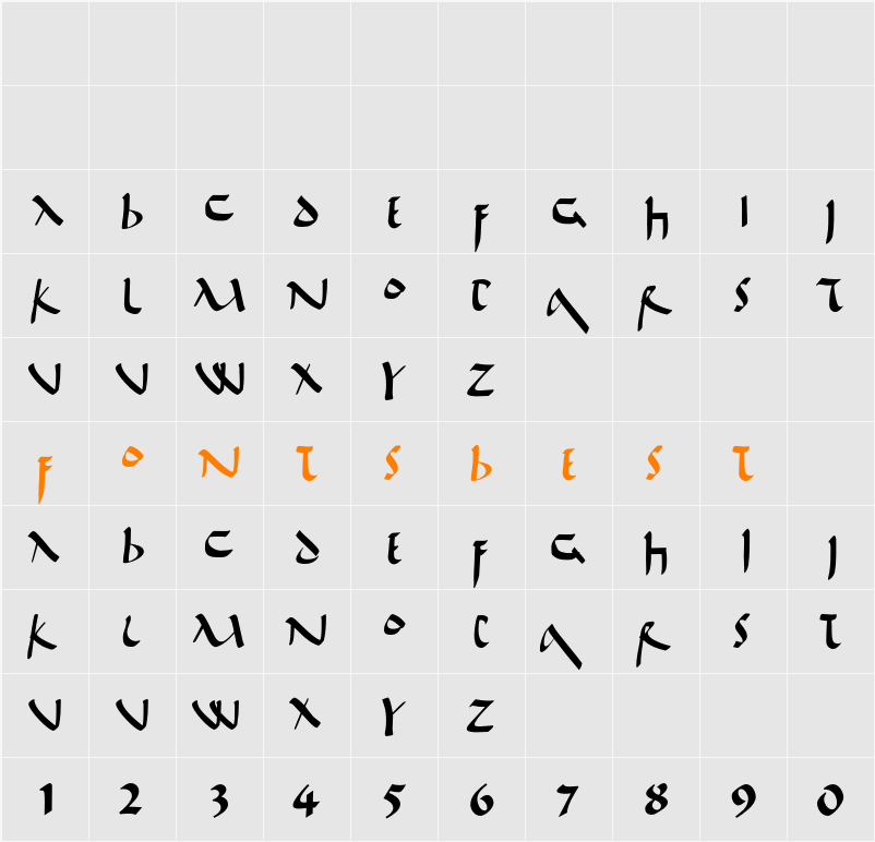 DeBellis Character Map