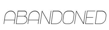 Abandoned Font Image