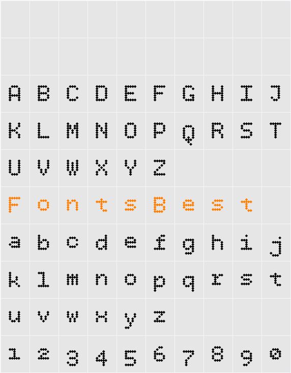 BPdotsDiamond Character Map