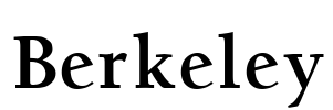 Berkeley Font Image