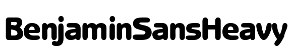 BenjaminSansHeavy Font Image