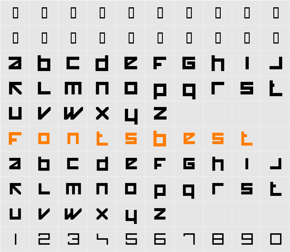 HappyKiller Character Map