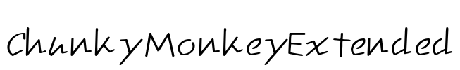 ChunkyMonkeyExtended Font Image
