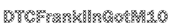 DTCFranklinGotM10 Font Image