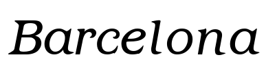 Barcelona Font Image