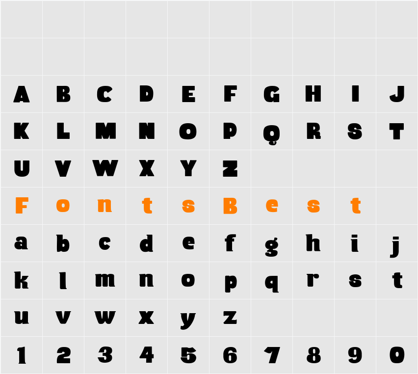 Musa Character Map
