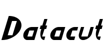 Datacut Font Image