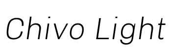 Chivo Light Font Image
