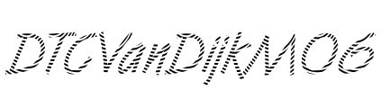 DTCVanDijkM06 Font Image